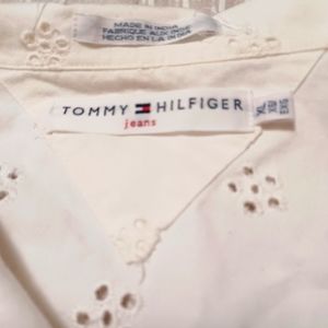 Eyelet cropped jacket.